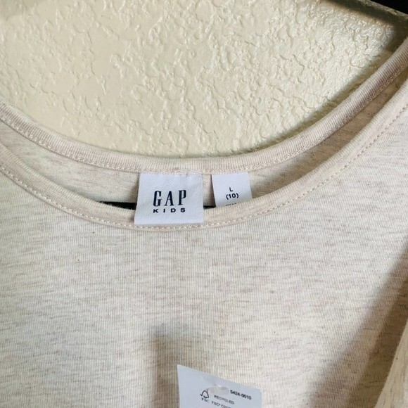 GAP kids girls dress beige color block ruffle  sleeveless  floral dress size L - Picture 4 of 10